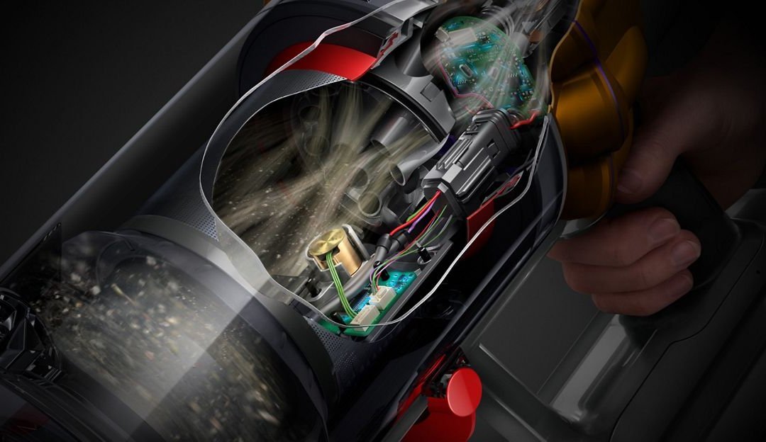 Cutaway view of the filtration system